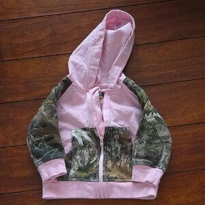 Pink and Camouflage Kids Hoodie